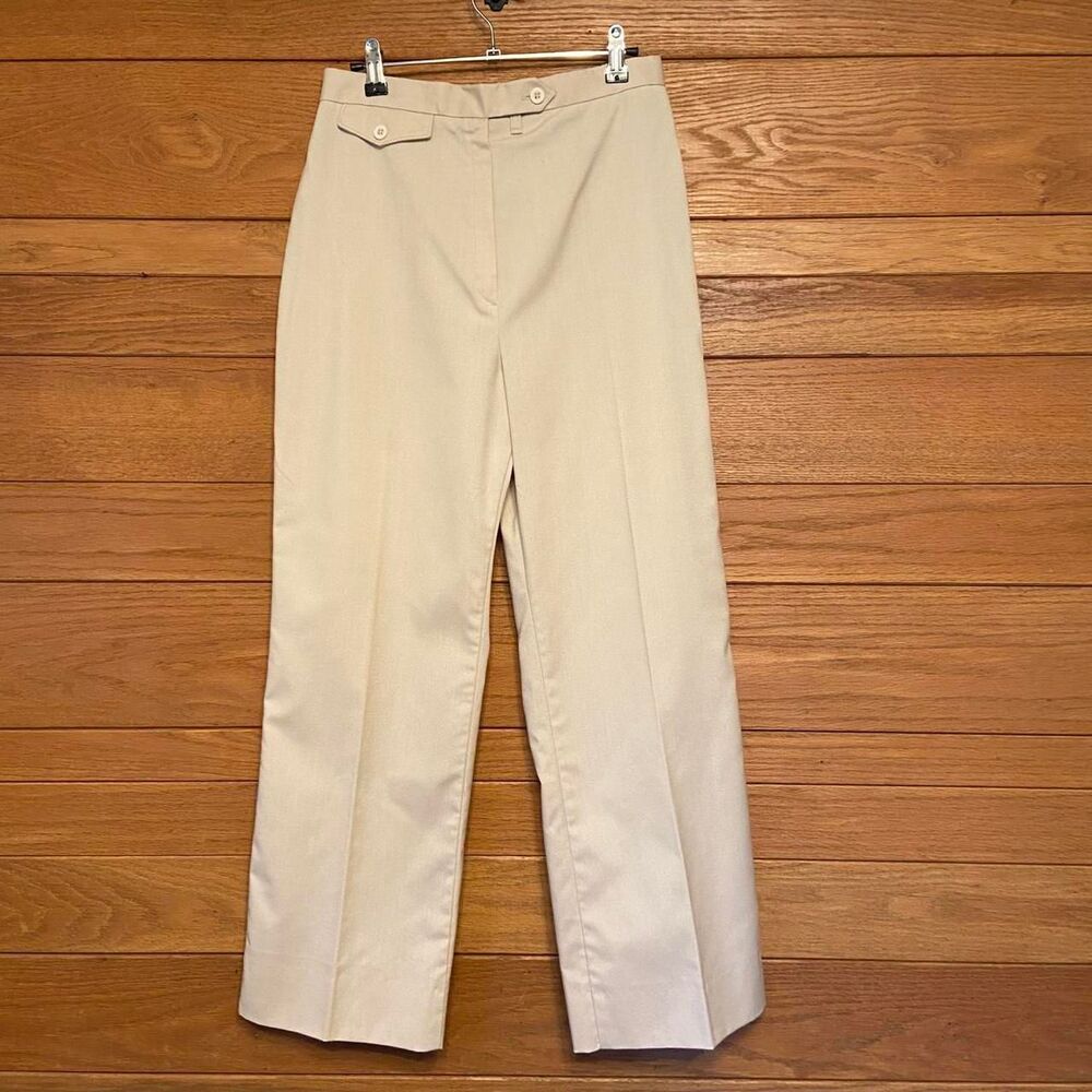 Vintage 70s White Stag tan high rise wide leg pants
